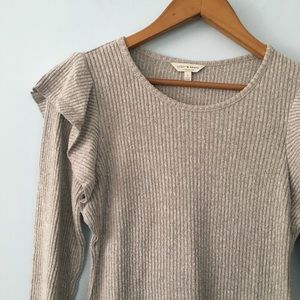 Lucky brand ruffle sweater